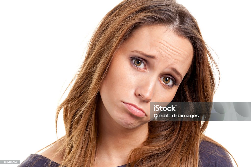 Young Woman Portrait Portrait of a young woman on a white background. http://s3.amazonaws.com/drbimages/m/sonray.jpg 20-29 Years Stock Photo