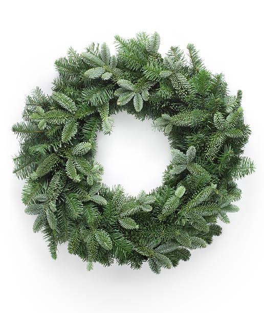 Christmas wreath Pine wreath. Similar pictures from my portfolio: evergreen garland stock pictures, royalty-free photos & images