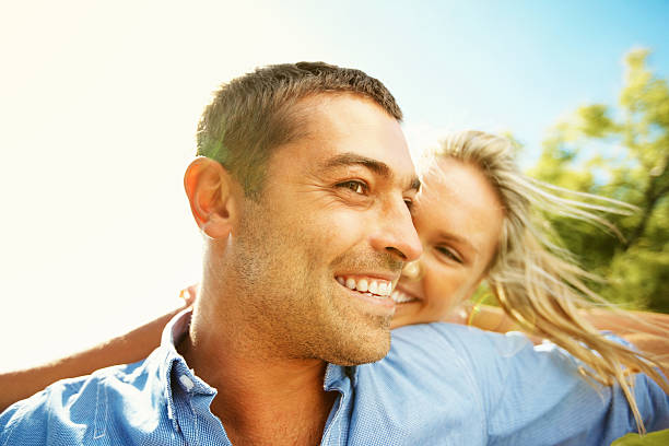 istock Couple flying outdoors 183383056