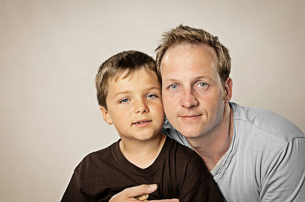 istock Portrait of a Father and Son 183383080