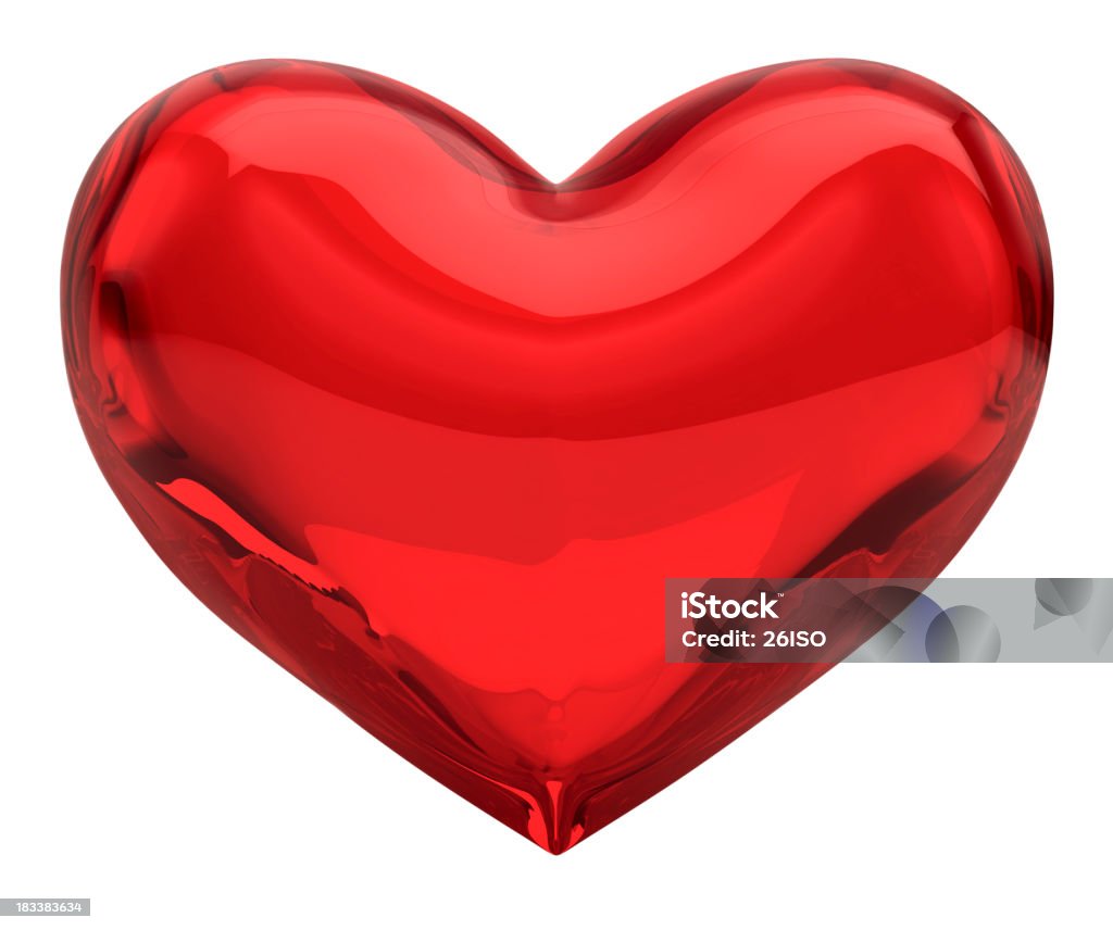 Vetro rosso con cuore, San Valentino, amore concetto (XXXL - 41MPx canale alfa) gratuito - Foto stock royalty-free di Simbolo di cuore