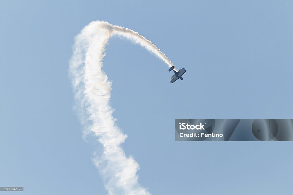 Kunstflugmaschine up-Seite. - Lizenzfrei Flugzeug Stock-Foto