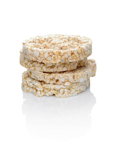 Rice cakes snack isolated on white