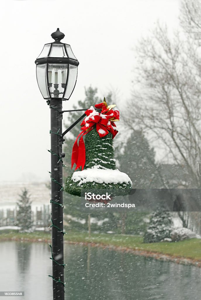 Cloches de Noël sur la neige - Photo de Comté de Lancaster - Pennsylvanie libre de droits