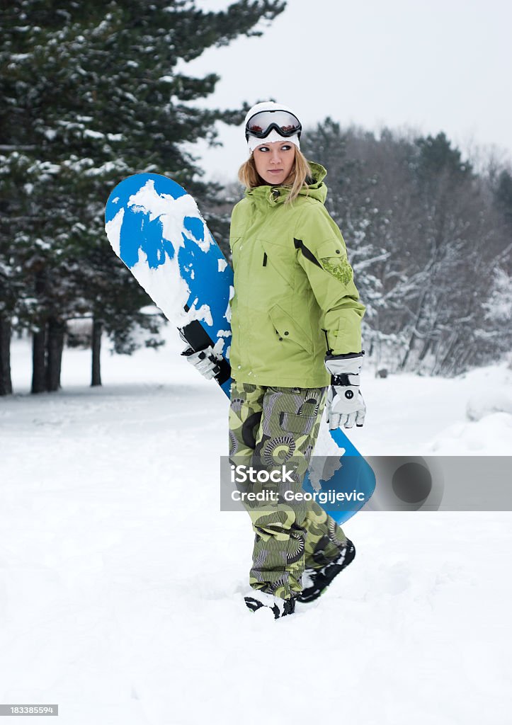 Mulher Atleta de snowboard - Royalty-free 20-29 Anos Foto de stock