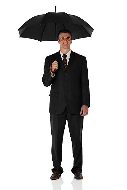 istock Businessman under an umbrella 183386998