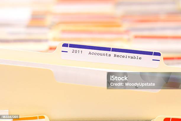 Accounts Receivable File Stock Photo - Download Image Now - Finance, Beige, Business