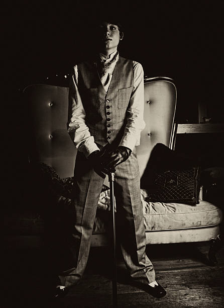 istock Young Man In Vintage Clothes 183387236