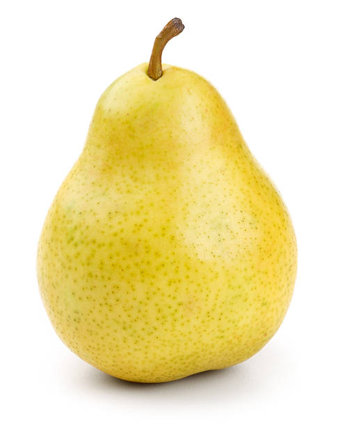 istock Close-up of a fresh yellow pear with clipping path 183387755