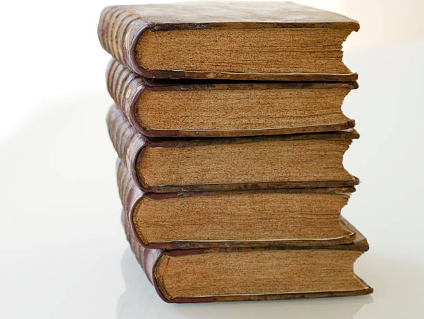 istock Antique Books on White 183387811