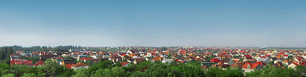 istock Panorama of cottage suburban 183388611