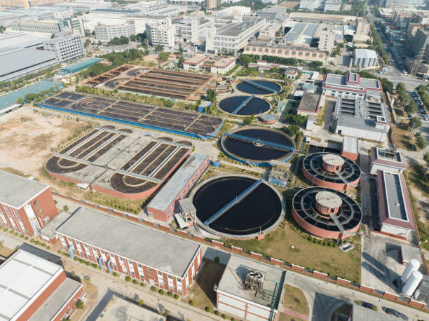 istock Water resource recycling, sewage treatment plant 1833902443