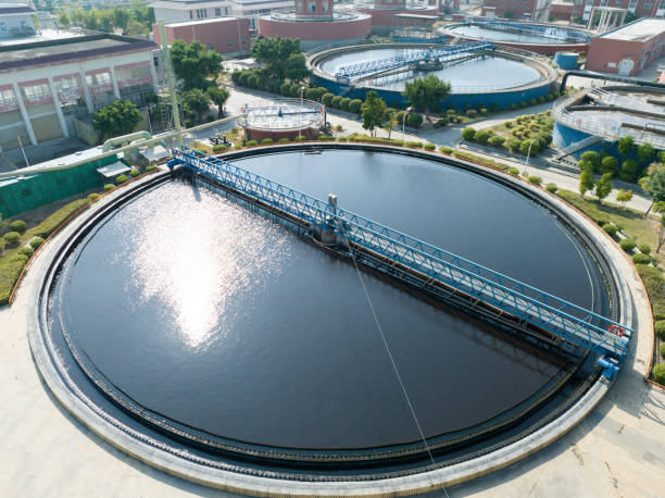 istock Water resource recycling, sewage treatment pool 1833903999