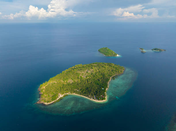 istock Tropical Island with sandy beach in Zamboanga. 1833996682