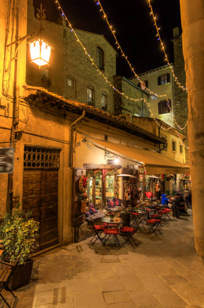 istock Arezzo Christmas market at dusk 1834009129