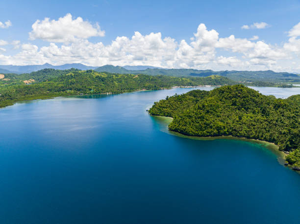 istock Tropical island and deep blue sea. Philippines. 1834012729
