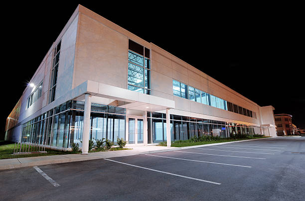 istock Commercial Real Estate at Night 183403895