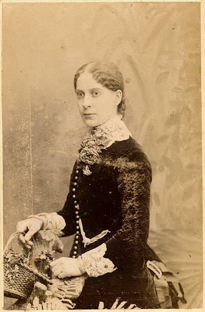 istock Victorian Young Woman Old Photograph 183404881