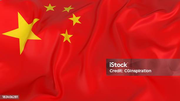 Chinese Flag Stock Photo - Download Image Now - Chinese Flag, China - East Asia, Flag