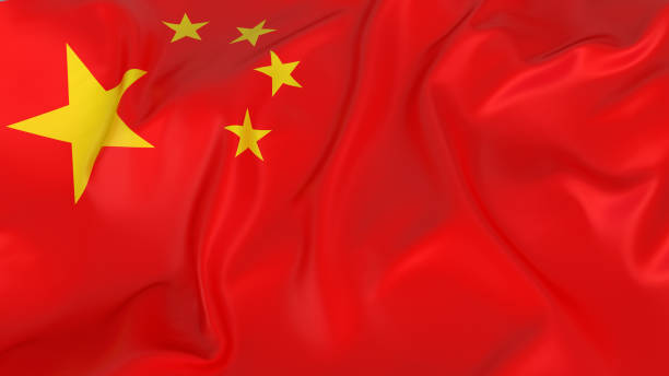 bandeira chinesa - chinese flag imagens e fotografias de stock