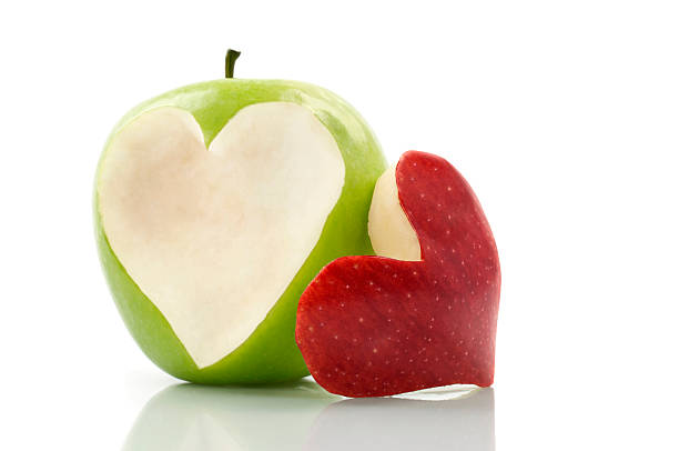 Freshness Apple With Heart Symbol