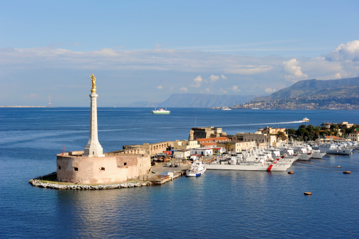 Panoramic view of Voltri and the harbor of Pra', in Genoa