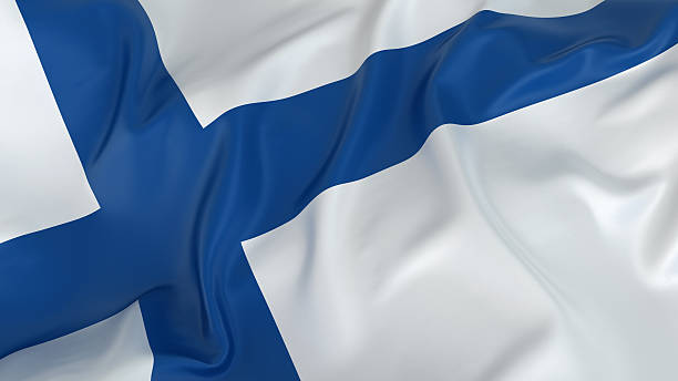 Majestic Flagge von Finnland – Foto