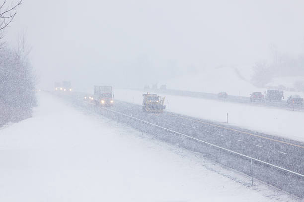 istock Blizzard Snowplow Truck on NY State Thruway 183407814