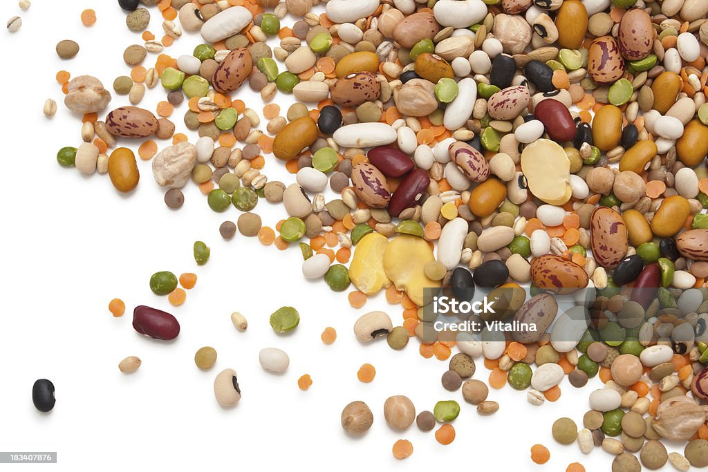 I legumi da granella e cereali. - Foto stock royalty-free di Fagiolo
