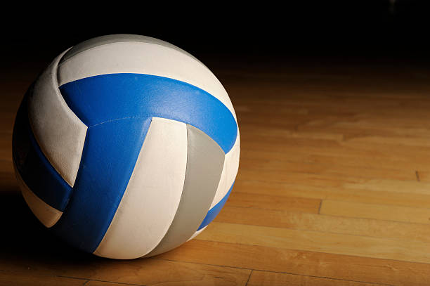 istock Volleyball on Wood Floor 183408644
