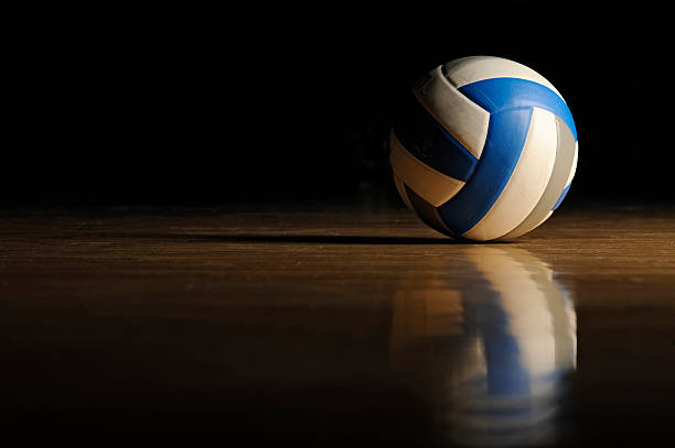 istock Volleyball on Wood Floor 183409963