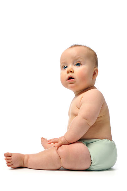 istock Adorable and Cute Baby looking amused 183410043