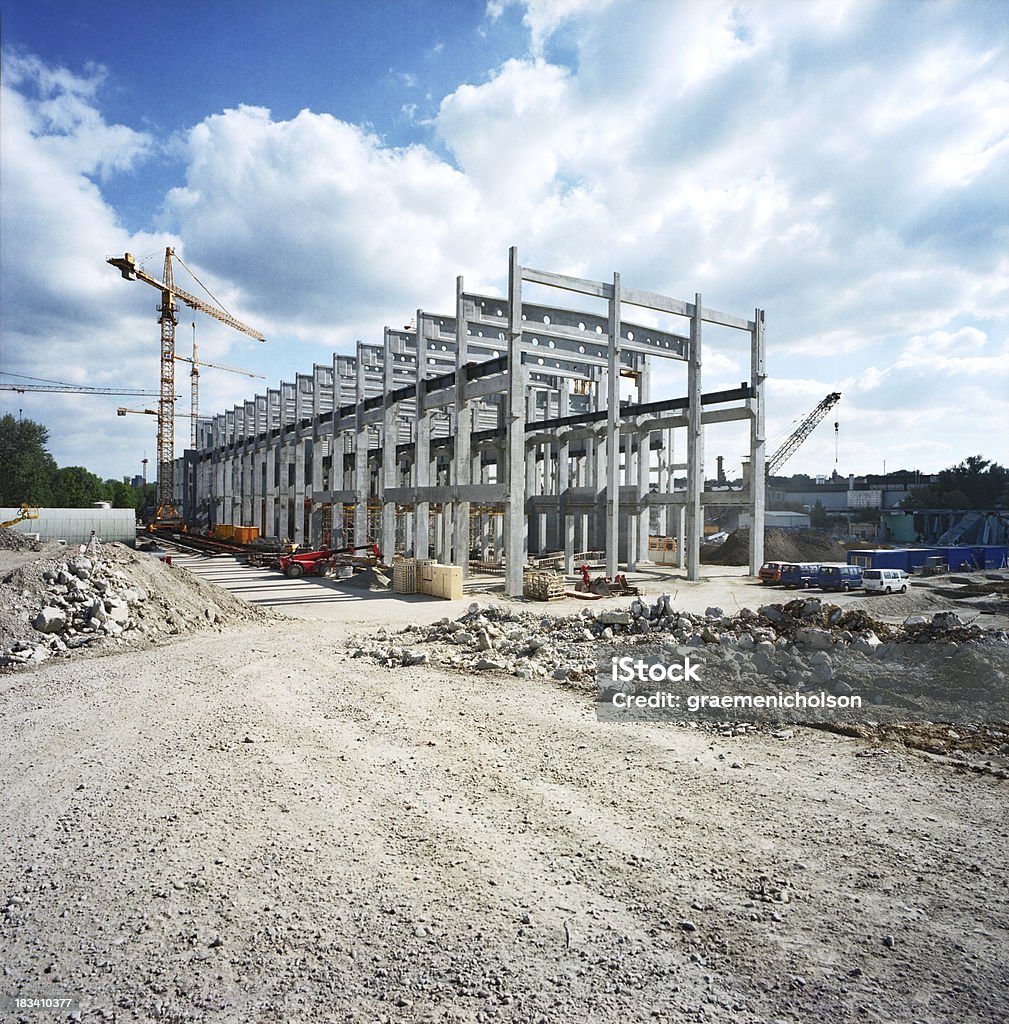 Factory Construction Factory under construction Construction Industry Stock Photo