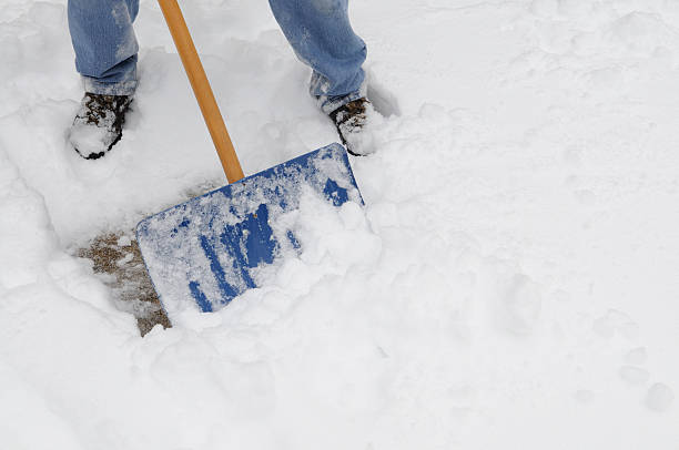 istock Man Removing Snow with Shovel 183410482