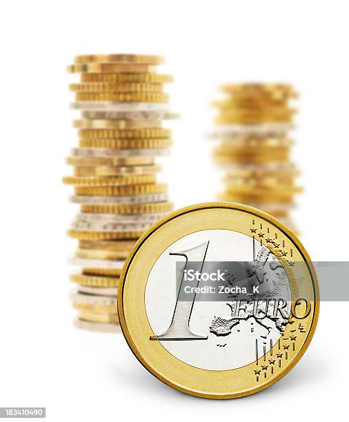 Euromünzen Stockfoto und mehr Bilder von EU-Währung - EU-Währung, Euro-Symbol, Ein-Euro-Münze