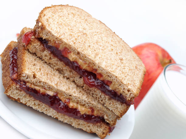 istock PB&J Sandwich on Whole Wheat 183411396