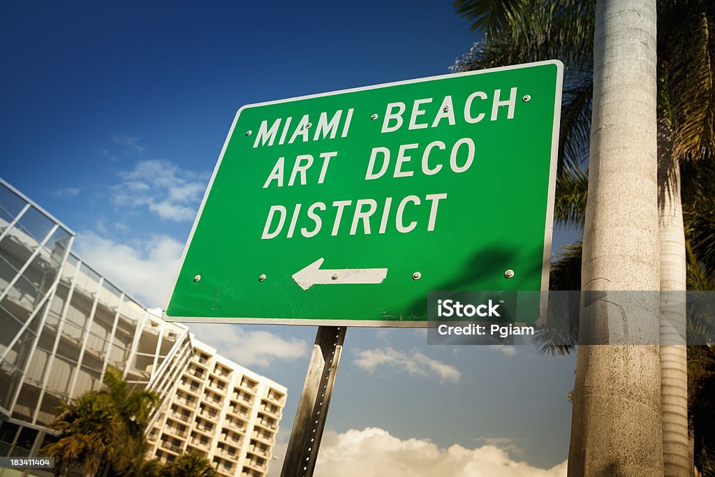 Ocean Drive em Miami - Royalty-free Miami Foto de stock