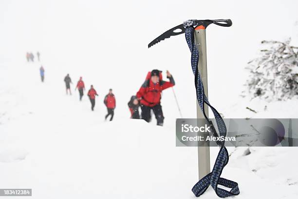 Ice Axe In Snow Stock Photo - Download Image Now - Ice Axe, Mountain, Mountain Climbing