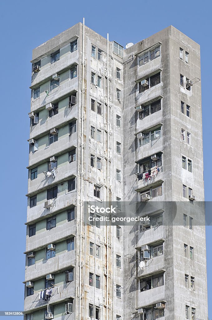 Arranha-céus de concreto de acomodação bloco - Foto de stock de Acabado royalty-free
