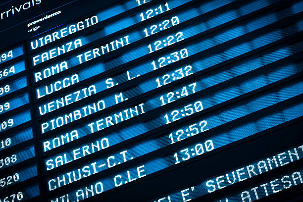 istock Arrival and Departure Board, Train Station in Italy 183412814