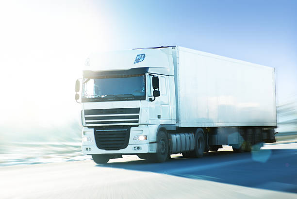 istock white truck on highway 183412914