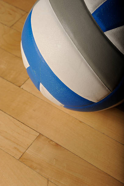 istock Volleyball on Wood Floor 183412944