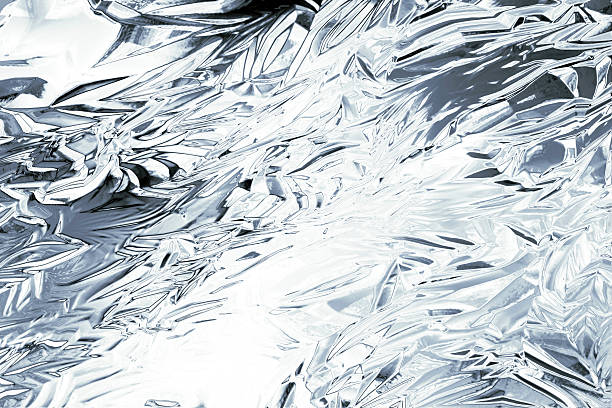 Metallic Silver Background stock photo