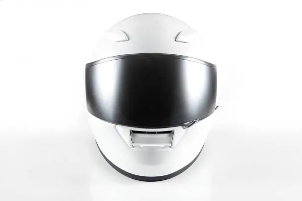 Photo of White Motorcycle Helmet