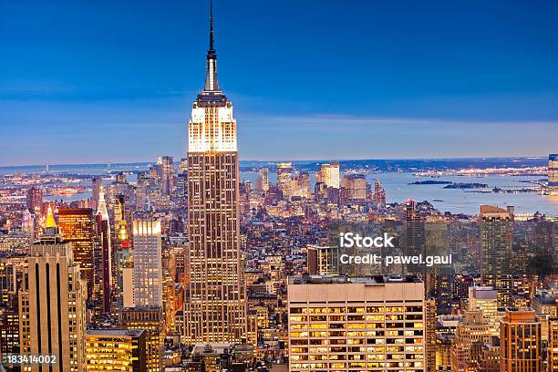 Manhattan - Fotografie stock e altre immagini di Empire State Building - Empire State Building, Punto panoramico, Centro della città