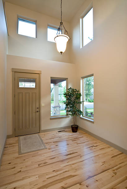 istock Entrance hall with hardwood floors 183414150