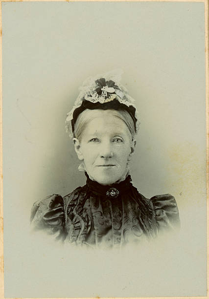 old victorian lady - family tree retro revival photograph senior adult стоковые фото и изображения