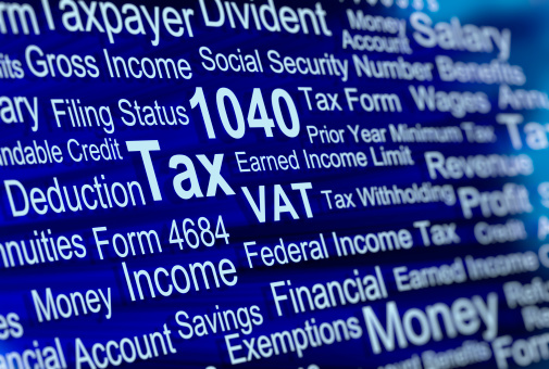 Tax related phrases with a small depth of fieldSimilar images: