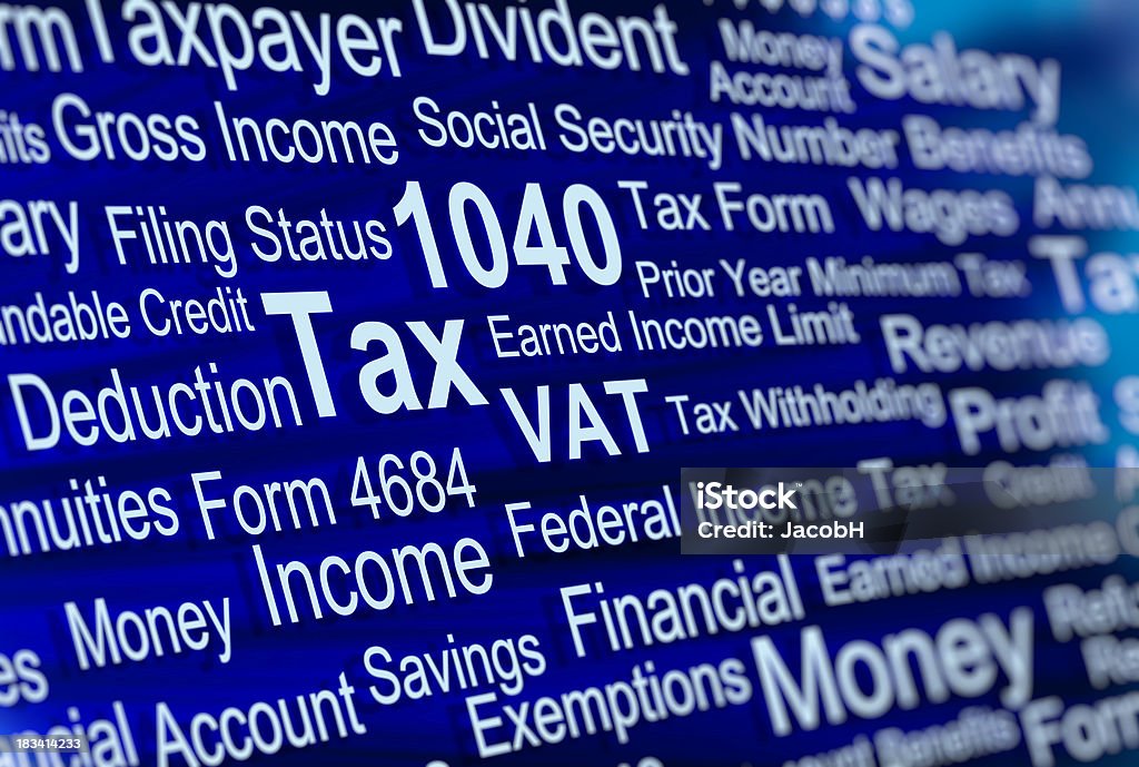 De pagar impostos - Foto de stock de Formulário para Imposto royalty-free