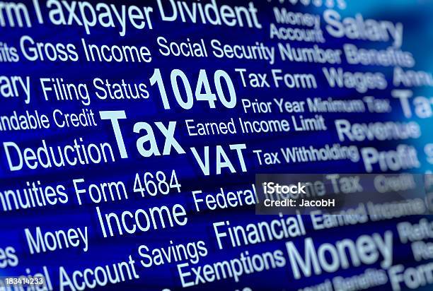 Foto de De Pagar Impostos e mais fotos de stock de Formulário para Imposto - Formulário para Imposto, Imposto, Formulário 1040